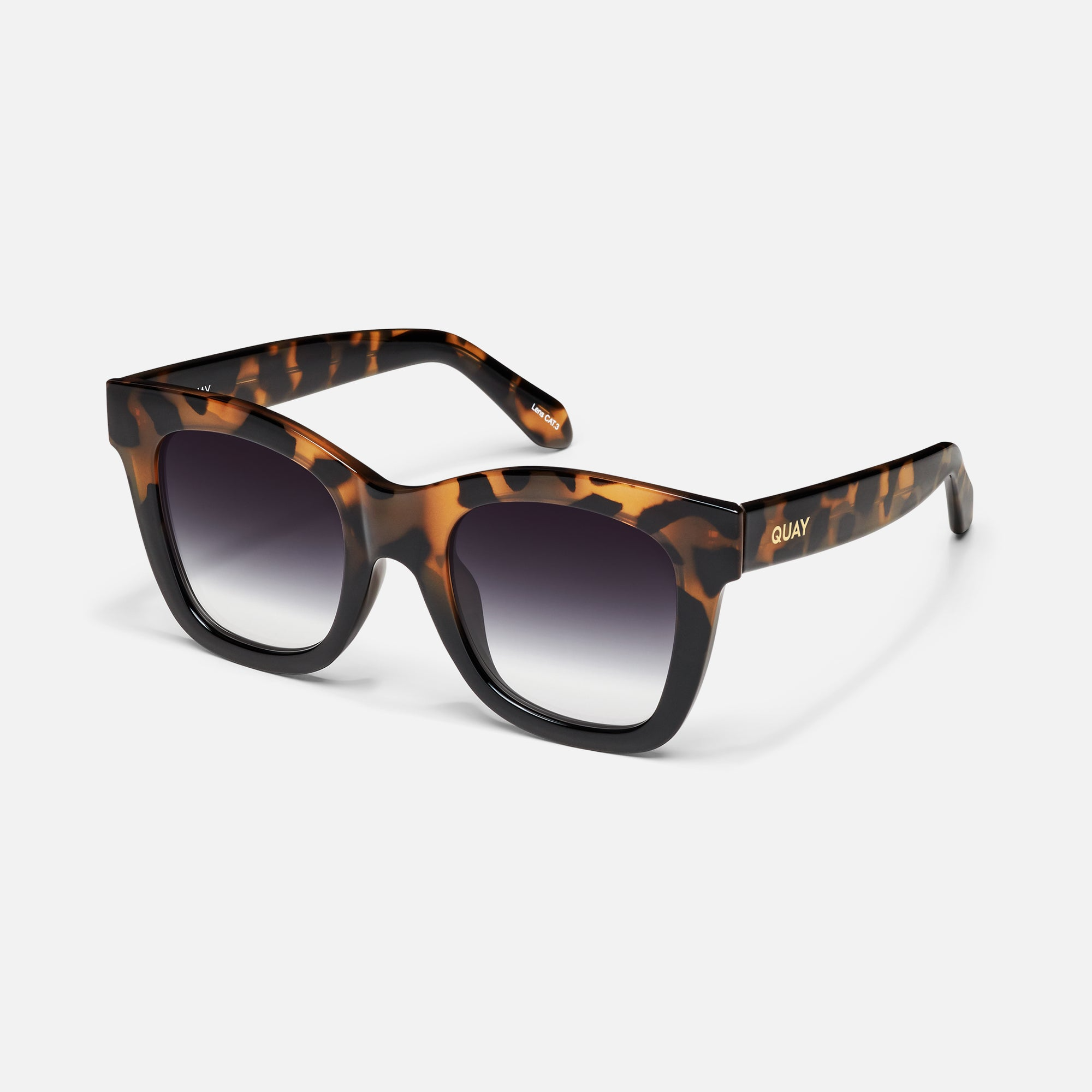 Quay AFTER HOURS Tortoise Black‎ Frame / Black Fade Lens sunglasses new Quay AFTER HOURS Tortoise Black Frame / Black Fade‎ Lens  main image 3